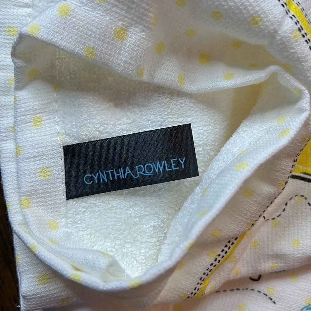 Cynthia Rowley 2-Pc 'Bee Mine' Bumblebee & Honey Kitchen‎ Dish Towels Set | NWT